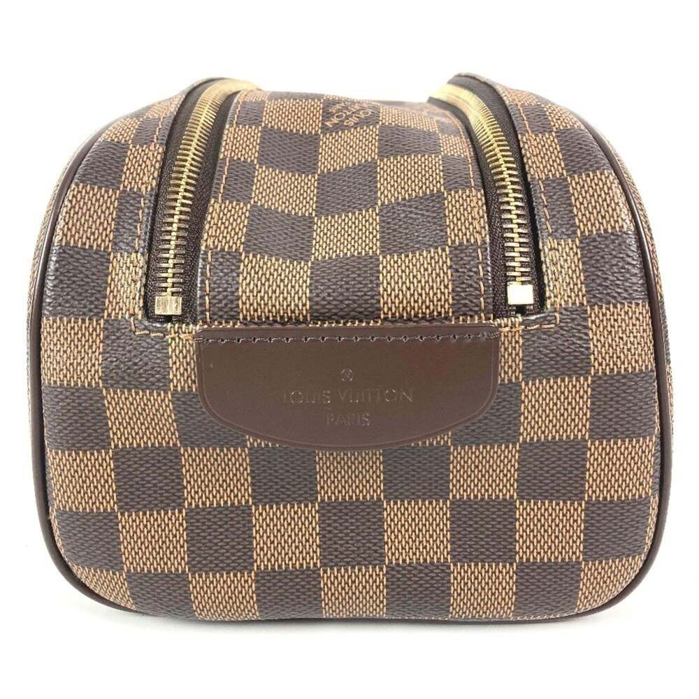 LOUIS VUITTON Authentic Brown Damier Canvas Pouch - Picture 4 of 16